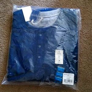 Mens METHOD blue henley shirt new. Xxl
